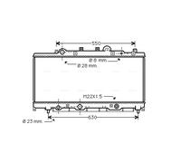 FT2149 AVA QUALITY COOLING Radiatore, Raffreddamento motore per FIAT