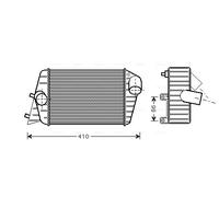 FT4252 AVA QUALITY COOLING Intercooler per FIAT