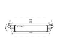 FT4415 AVA QUALITY COOLING Intercooler per FIAT