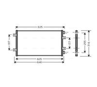 FT5247 AVA QUALITY COOLING Condensatore, Climatizzatore per FIAT