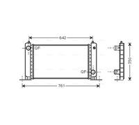 FTA2243 AVA QUALITY COOLING Radiatore, Raffreddamento motore per FIAT