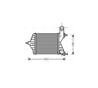FTA4280 AVA QUALITY COOLING Intercooler per FIAT,LANCIA