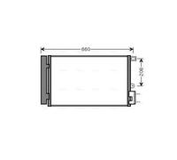 FTA5357D AVA QUALITY COOLING Condensatore, Climatizzatore per FIAT