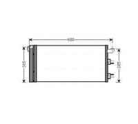 FTA5406D AVA QUALITY COOLING Condensatore, Climatizzatore per FIAT