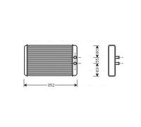 FTA6265 AVA QUALITY COOLING Scambiatore calore, Riscaldamento abitacolo per CITR
