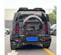 FTAPACCE Portecor Copertura per pneumatici di scorta, copriruota in plastica ABS, nero brillante e rosso