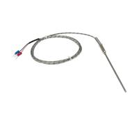 FTARP08 - Cavo di schermatura metallica da 1,5 m, sonda da 100 mm, sensore di temperatura termocoppia WRNK-191, 1 pezzo(K 1,5 mm diameter)