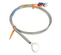 FTARR01, cavo di schermatura metallica tipo J, 1 m, sensore di temperatura a termocoppia a testa anulare, 1 pezzo(J 18mm hole)
