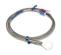 FTARR01 cavo di schermatura metallica tipo K, 1 m, foro diametro 10 mm, sensore di temperatura per termocoppia a testa anulare, 1 pezzo
