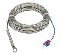 FTARR01 PT100 10 cavo schermato metallico da 10 m, sensore di temperatura RTD a testa anulare, 1 pezzo(5mm hole)