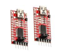 FTDI 232RL Mini USB a TTL Adattatore,QIQIAZI 3.3V 5V FTDI 232RL Adattatore USB to TTL seriale modulo Compatibile con Arduino（2PCS)