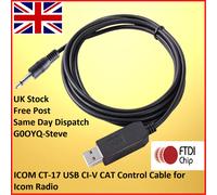 Ftdi USB Programmazione Cavo Icom Civ Gatto IC7300 IC7400 IC7600 IC7700 IC7800