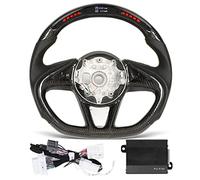 Ftellino sterzo a marcia, ruota leggera a turno a LED compatibile con McLaren 720S 765LT Senna 2018 2023, Sostituzione dello sterzo in fibra di carbonio