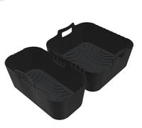 Ftemglo 3 stampi in silicone per friggitrice ad aria calda, accessori in silicone riutilizzabili, lavabili in lavastoviglie, accessori Airfryer per Philips NA350, Cosori, Tefal, Ninja, Russell Hobbs