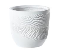FTERO Vaso per piante 28 cm Ceramica Bianco sporco