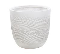 FTERO Vaso per piante 42 cm Ceramica Bianco sporco