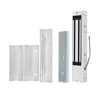 FTes RFKits DC12V 280KG Serratura Magnetica Elettrica 600lbs Forza di Tenuta Inclusa Staffa di Montaggio ZL, per Sistema di Sicurezza Domestica, Porta Adatta in Legno/Metallo/Vetro