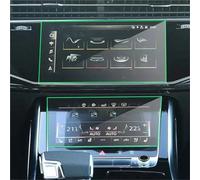 FTJKKVV Per Q8 Per Q7 2020 2021 Radio GPS LCD Cruscotto Schermo Di Protezione Auto Navigazione Vetro Temperato Pellicola Protettiva Adesivo Proteggi Schermo Navigation(Upper and lower)