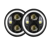 FTJKKVV Proiettore Faro A LED Da 5,75 Pollici 2 Pezzi Per TRIUMPH Per Scrambler Per Speed Per Triple Per Thunder Per Commander Per Storm Da 5 3/4" Faro Moto Anteriore(2pcs B)