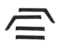 FTNANDYF Parapioggia Visiere per Jeep per Wrangler per JK 2007-2018 2/4 Porte Deflettori d'Aria Laterali per Auto Visiere di Ventilazione Esterne Deflettori Vetri Laterali(4 Door)