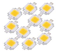 Ftory COB LED Light Beads-10Pcs 10W LED bianco caldo/freddo SMD Chip COB DC 9-12V per la sostituzione della lampadina della lampadina(Bianco caldo)