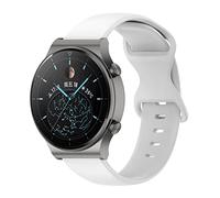 FTRONGRT 22mm Cinturino Orologio Compatibile con Honor Watch GS 3 2022, Cinturino di Ricambio in Silicone Compatibile con Honor Watch GS 3 2022.Taglia Larga Bianco