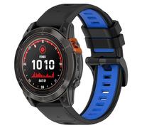 FTRONGRT 26mm Cinturino Compatibile con Garmin Descent Mk2, Comodo, Silicone Cinturino di Ricambio Compatibile con Garmin Descent Mk2 - Nero Blu