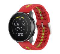 FTRONGRT Cinturino Compatibile con Suunto Run, Race S, Race, Vertical, 9 Peak Pro, 9 Peak, 5 Peak, Morbido Confortevole Cinturino di Ricambio.Rosso Verde