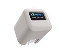 FTRONGRT Cover Compatibile con Anker Nano Smart 45W Max Caricabatterie, a Prova di Polvere, Anticaduta, Silicone Custodia Protettiva. Grigio