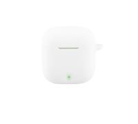 FTRONGRT Cover Compatibile con Baseus Bass W04, Silicone Morbido, Antigraffio, Bluetooth Scatola per Cuffie Custodia Protettiva.Bianco