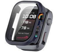 FTRONGRT Cover Compatibile con Huawei Watch D2, PC + Pellicola Temperata, Antigraffio Custodia Protettiva Compatibile con Huawei Watch D2. Blu Inchiostro