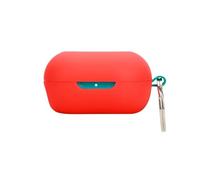 FTRONGRT Cover Compatibile con JLab JBuds Mini, Silicone Morbido, Antigraffio Custodia Protettiva.Rosso