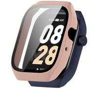 FTRONGRT Cover Compatibile con Mibro Watch T2, PC + Pellicola Temperata Tutto Compreso Antigraffio Custodia Protettiva Compatibile con Mibro Watch T2.Rosa