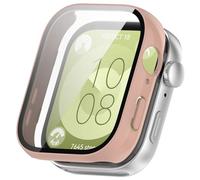 FTRONGRT Cover per Huawei Watch Fit 3, PC + Pellicola Temperata Schermo, Protezione All-Inclusive, Resistente Agli Urti, Custodia pe Huawei Watch Fit 3 Smartwatch.Polvere di Sakura