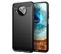 FTRONGRT Cover per Nokia X10, Custodia Protezione in Morbida Silicone TPU, durevol, Anti Shock, Custodia per Nokia X10 (Nero)