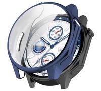 FTRONGRT Cover per OnePlus Watch 2, Placcatura in TPU Morbido, Protezione All-Inclusive, Resistente Agli Urti, Custodia per OnePlus Watch 2 Orologio.Blu Notte