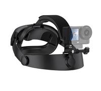 FTRONGRT Supporto per testa Compatibile con DJI Osmo Action 3/4/5 Pro/6/360/Nano, Insta360 X5 e cellulare, imbracatura POV girevole a 360° per ciclismo, corsa, vlog