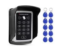 FTSTech Kit Tastiera Digitale per Controllo Accessi 125 kHz, con Copertura Impermeabile, 1000 Utenti, Adatta per a di Sicurezza Domestica + 10 Tasti Blu