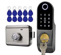 FTSTech Serratura Elettronica Intelligente Biometrica delle Impronte Digitali Serratura della Porta Password Virtuale Wechat Codice QR Scheda di Impronte Digitali Serratura per la Sicurezza a Casa