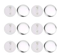 FTVOGUE 100 Set di Parti di Bottoni a Spillo da 37 Mm, Distintivi a Bottone Rotondi, Forniture per la Fabbricazione di Badge Materiali Artigianali Fai-da-Te