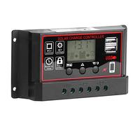 FTVOGUE 12V 24V 50A Caricatore Solare Caricatore Photovoltaic Controller USB 5V con Visualizzazione Digitale per Il Materiale ABS Commerciale Uso di HomeCourtyard