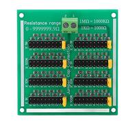 FTVOGUE 1R - 9999999R Sette Decennio Scheda di Resistenza Programmabile, Passaggio 1R, 1/4W, Resistenza Regolabile a 9999999.9Ω, Connessione a Filo Facile, per PLC, Istruzione, (Senza