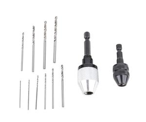 FTVOGUE 2 Pcs per Trapano Senza Chiave a Pezzi Pezzi da 1/4 Pollice Gambo Esattore con Corda di Trapana per Trapano Convertitore di Smerigliatrice per Trapano a Impatto