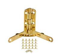 FTVOGUE 20 Pezzi di Cerniera a Molla Vintage per la Scatola di Orologio per Gioielli, Ferro Robusto con Angolo di Apertura di 90 ° (GOLD)