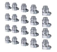 FTVOGUE 20PCS 1/2 Pollice Racordi a Compressione, Lega di Zinco | Testa Vite a Tripla Trasmissione, per Interni Asciutti, Scatole per Cavi, Illuminazione Paesaggistica