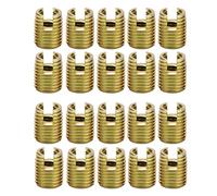 FTVOGUE 20pcs Acciaio in Acciaio Acciaio Adattatore Adattatore Auto -Tastup Inserisci Accessori per la (Interno M5*0.8 esterno M8*1.0 lunghezza 10mm)