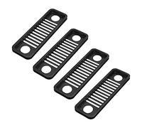 FTVOGUE 4PCS Pannello per Ventola del Case del Computer, Scatola per | Lamiera perforata in ABS, 4 inserti con occhiello da scrivania, passaggio cavi nascosto, organizer per montaggio su rack,