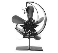 FTVOGUE 5 Lama a Fuoco Alimentato a Calore Ventola a Efficiente Circolazione di Aria Calda in Lega di Alluminio per attività All'aperto di Pesca di Ghiaccio (Silver)