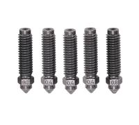 FTVOGUE 5 Pezzi di Ugello Stampante in Carbone 3D Set di Usura Ad Alta Temperatura in Acciaio Ad Alta Temperatura