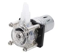 FTVOGUE 500 Ml/min Grande Flusso di Pompa Peristaltica per Acquario, Pompa di Misurazione della Vita a Lungo Termine con Tubo di Silicone Alimentare, Materiale Trasparente per PC (12V)
